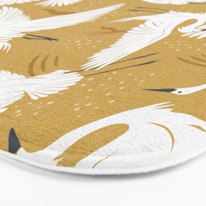 Soaring Wings - Goldenrod Yellow Bath Mat Gallery Image 3