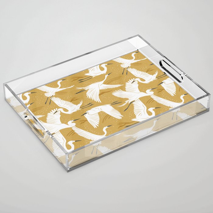 Soaring Wings - Goldenrod Yellow Acrylic Tray Gallery Image 1
