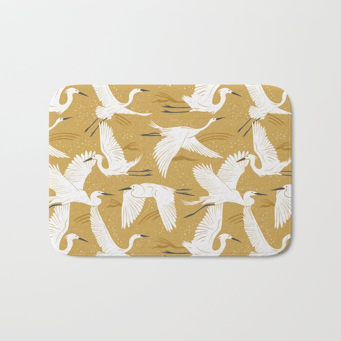 Soaring Wings - Goldenrod Yellow Bath Mat Gallery Image 1
