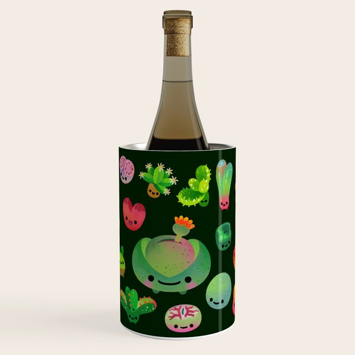 Baby succulent 3 - Mesembs (dark) Wine Chiller Gallery Image 1