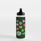 Baby succulent 3 - Mesembs (dark) Water Bottle Gallery Image 3