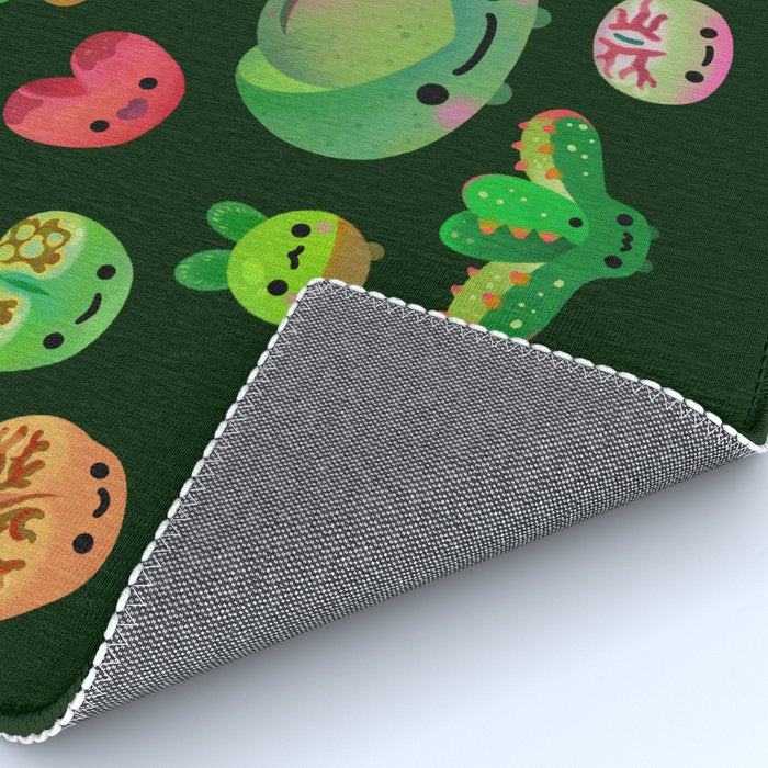 Baby succulent 3 - Mesembs (dark) Rug Gallery Image 4