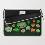 Baby succulent 3 - Mesembs (dark) Laptop Sleeve Gallery Image 2