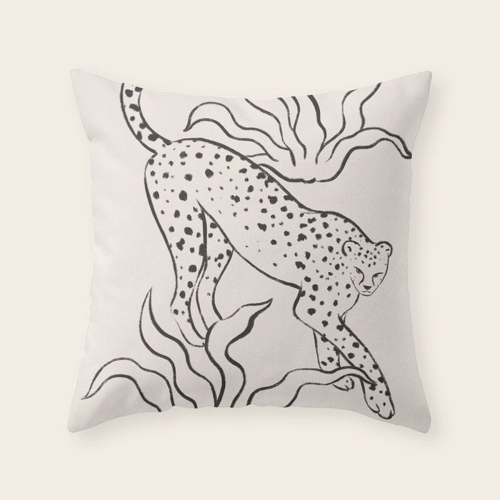 Mild Day lines Throw Pillow Gallery Image 6