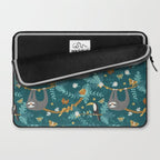 Sloth Hanging in a Teal Forest Laptop Sleeve Gallery Image 2