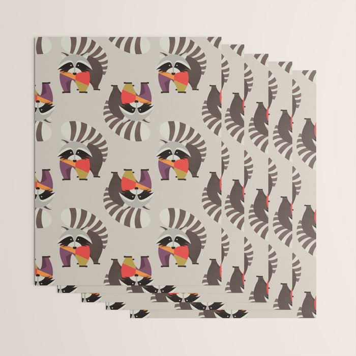 Raccoon Wrapping Paper Gallery Image 3