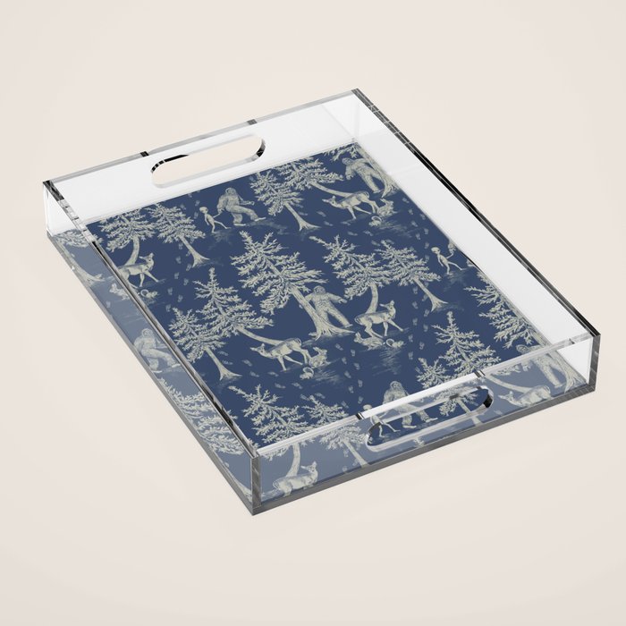 Navy Blue Bigfoot & Friends Acrylic Tray Gallery Image 1