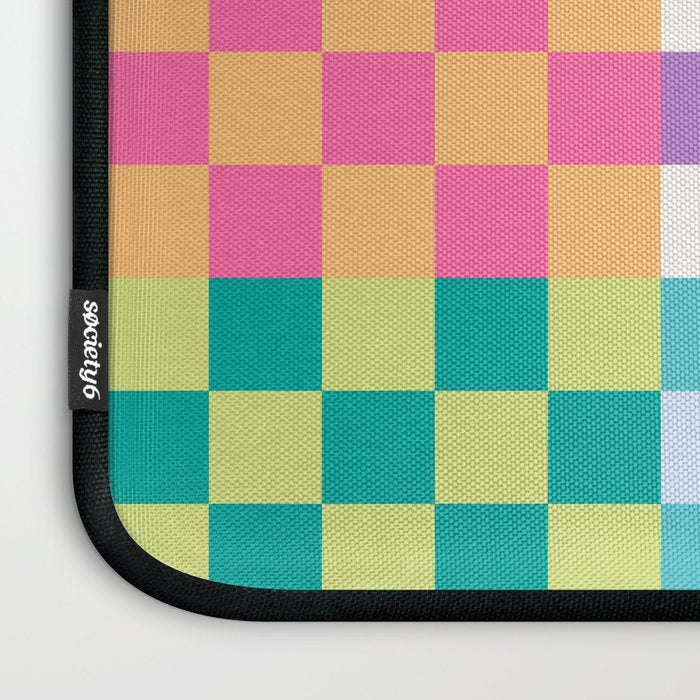 Rainbow Checks Laptop Sleeve Gallery Image 3