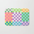Rainbow Checks Bath Mat Gallery Image 1
