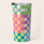 Rainbow Checks Travel Mug Gallery Image 3