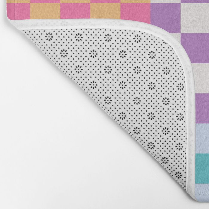 Rainbow Checks Bath Mat Gallery Image 2