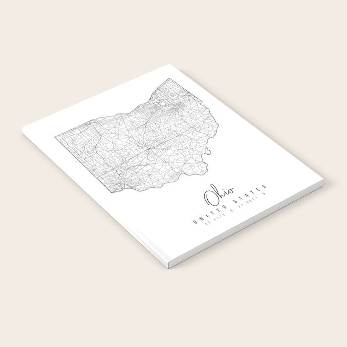 Ohio Minimal Street Map Notebook Gallery Image 2