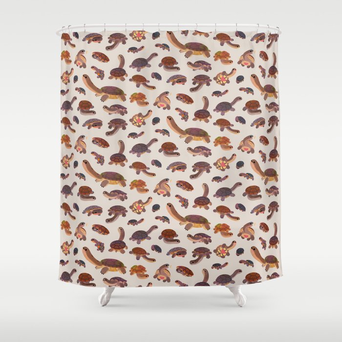 Snake-necked turtle Shower Curtain Gallery Image 1
