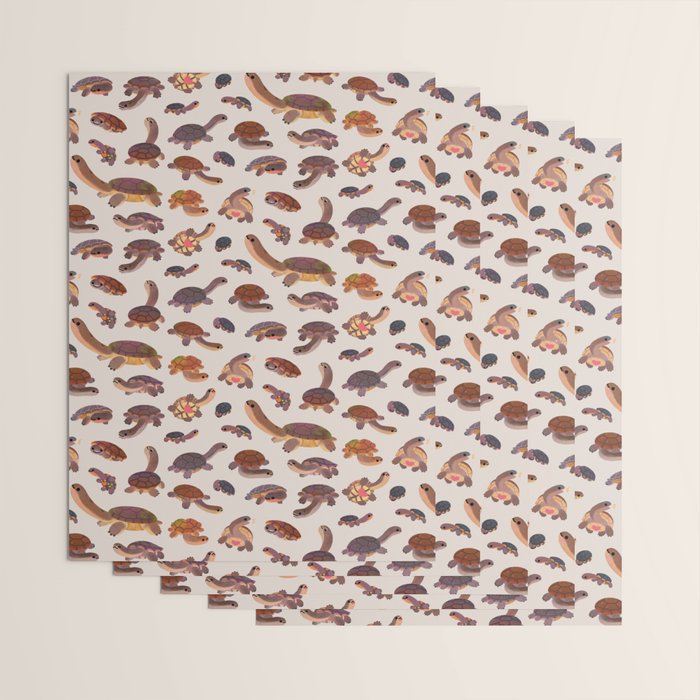 Snake-necked turtle Wrapping Paper Gallery Image 3