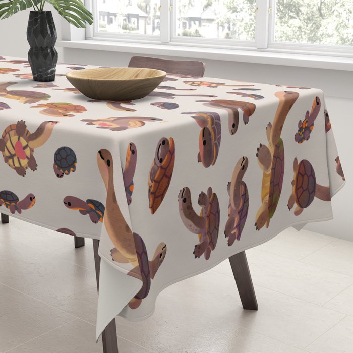 Snake-necked turtle Tablecloth Gallery Image 3