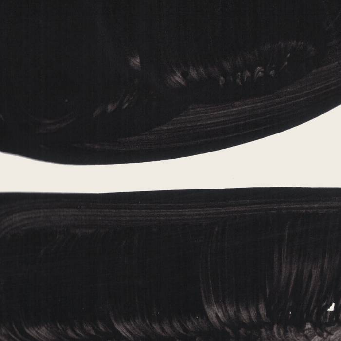 Mid Century Modern Minimalist Abstract Art Brush Strokes Black & White Ink Art Tribal Pebbles Coffee Mug Gallery Image 2