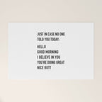 Just in case no one told you today Welcome Mat Gallery Image 1