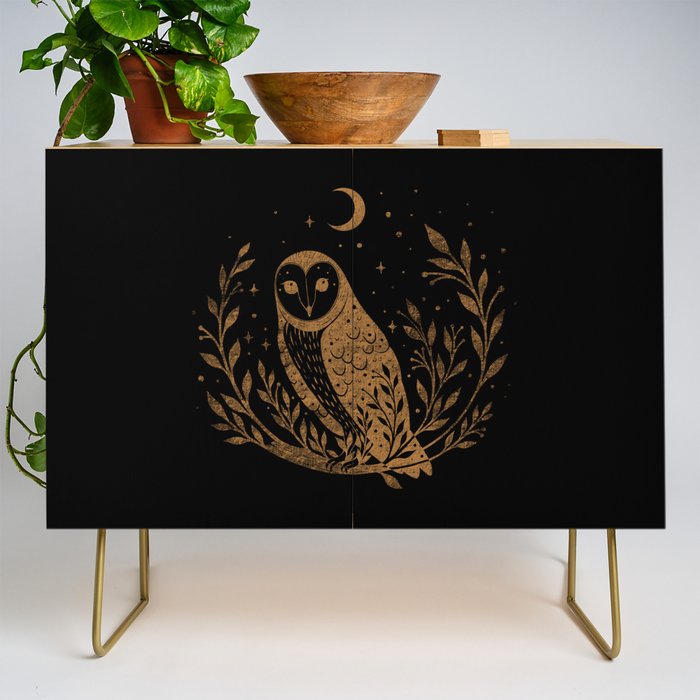 Owl Moon - Gold Credenza Gallery Image 1