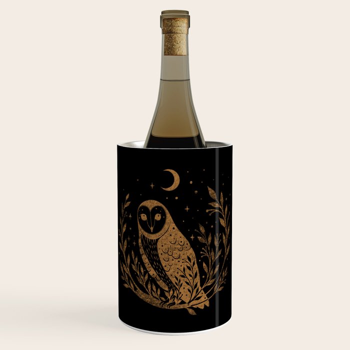Owl Moon - Gold Wine Chiller Gallery Image 1