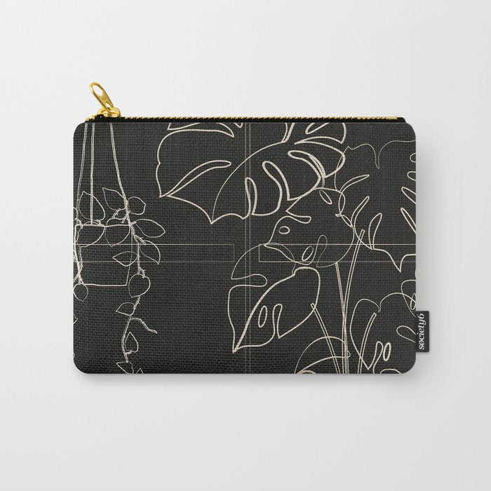 Minimal Window With Potted Plants 3 Carry All Pouch Gallery Image 1