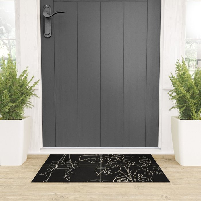 Minimal Window With Potted Plants 3 Welcome Mat Gallery Image 3