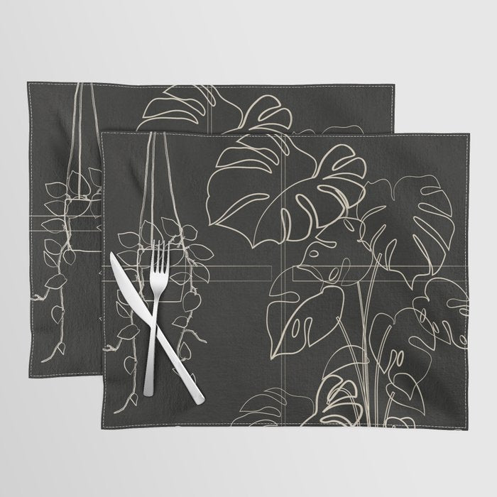 Minimal Window With Potted Plants 3 Placemat Gallery Image 1