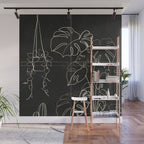 Minimal Window With Potted Plants 3 Wall Mural Gallery Image 1