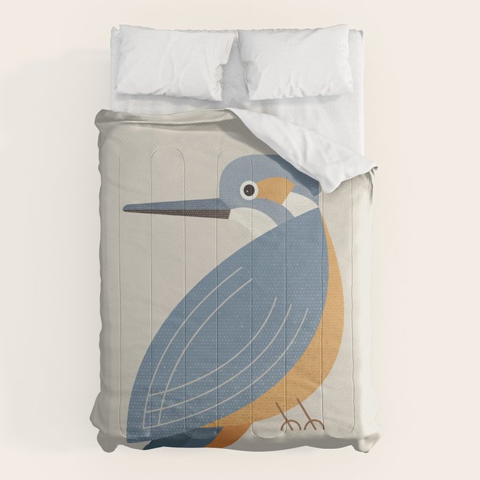 Whimsy Blue-eared Kingfisher Comforter Gallery Image 6