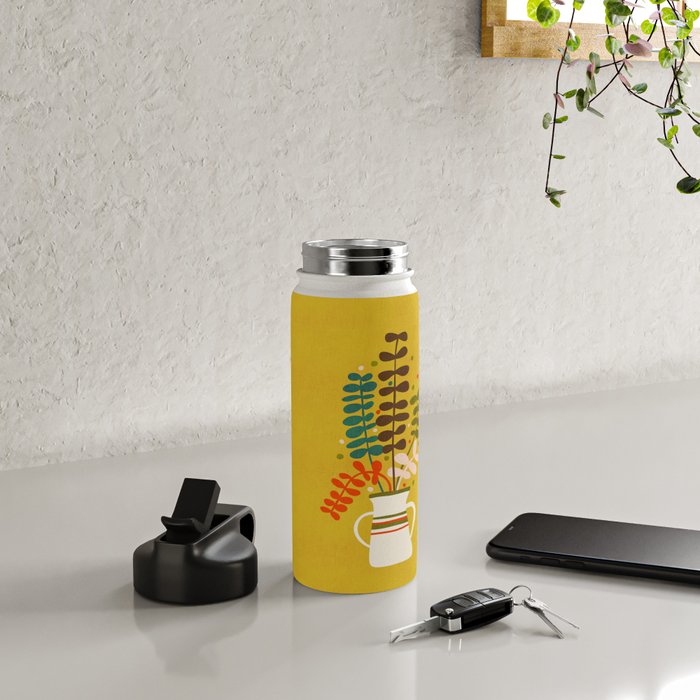 Potted Leaves Water Bottle Gallery Image 4