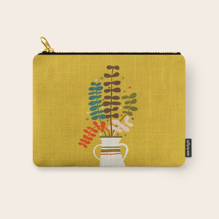 Potted Leaves Carry All Pouch Gallery Image 1
