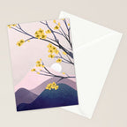 Midnight Bloom 01 Stationery Card Gallery Image 2