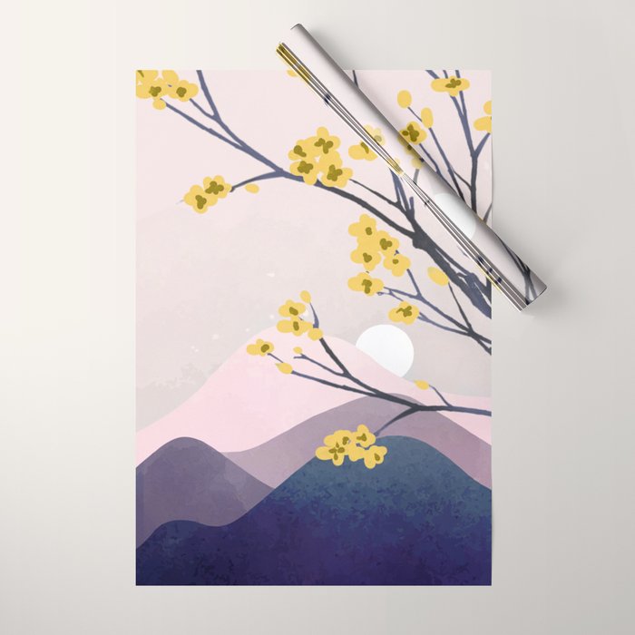 Midnight Bloom 01 Wrapping Paper Gallery Image 1