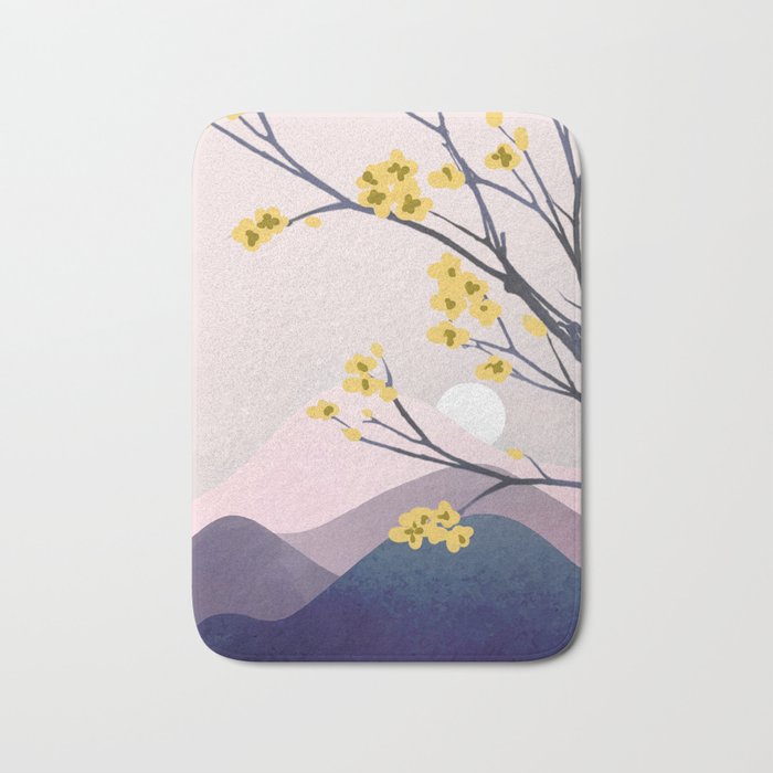 Midnight Bloom 01 Bath Mat Gallery Image 1