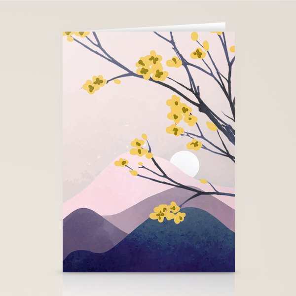 Midnight Bloom 01 Stationery Card Gallery Image 2