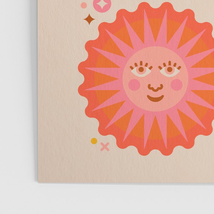 Sunshine Faces - Retro Poster Gallery Image 3