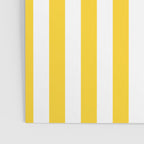 Large Taxi Yellow and White Cabana Stripe Poster Gallery Image 3
