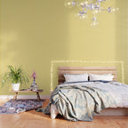 Large Taxi Yellow and White Cabana Stripe Wallpaper Gallery Image 3