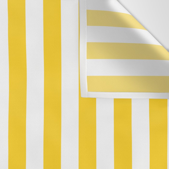 Large Taxi Yellow and White Cabana Stripe Wall Tapestry Gallery Image 3