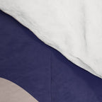 Retro Liquid Swirl Abstract Pattern Square Navy Blue Pink Red-Orange Comforter Gallery Image 4