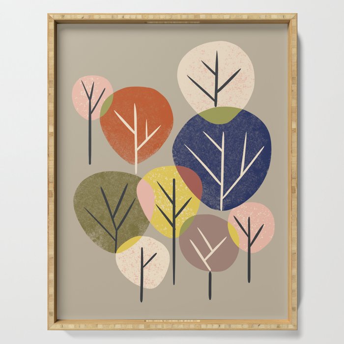 Multicolor Grove Serving Tray Gallery Image 1