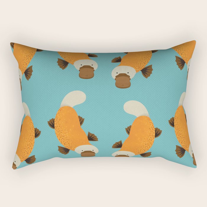 Whimsy Platypus Rectangular Pillow Gallery Image 2