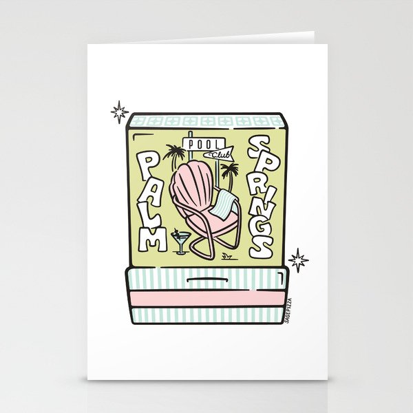 Palm Springs Matchbook Stationery Card Gallery Image 2