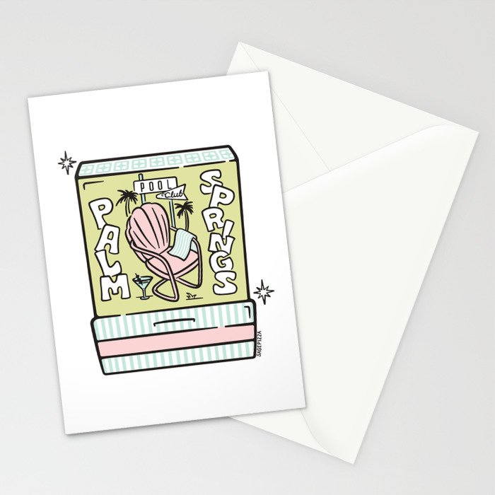 Palm Springs Matchbook Stationery Card Gallery Image 2