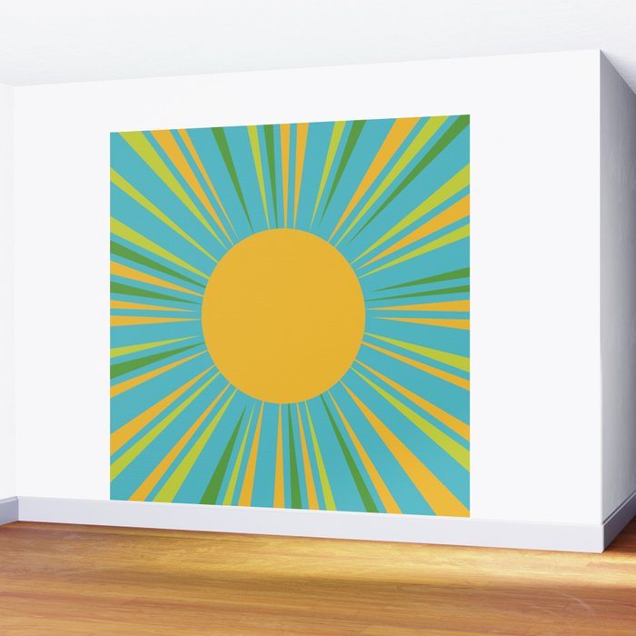 Summer Sun Wall Mural Gallery Image 2