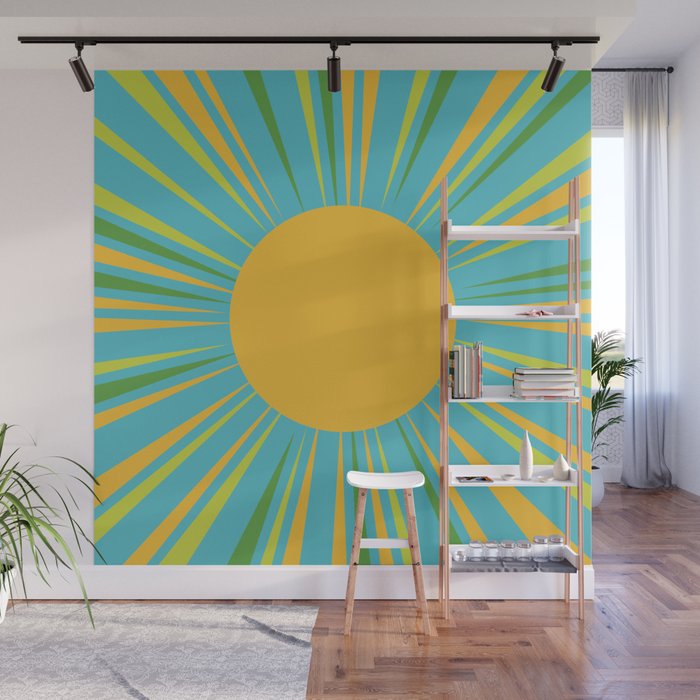 Summer Sun Wall Mural Gallery Image 1