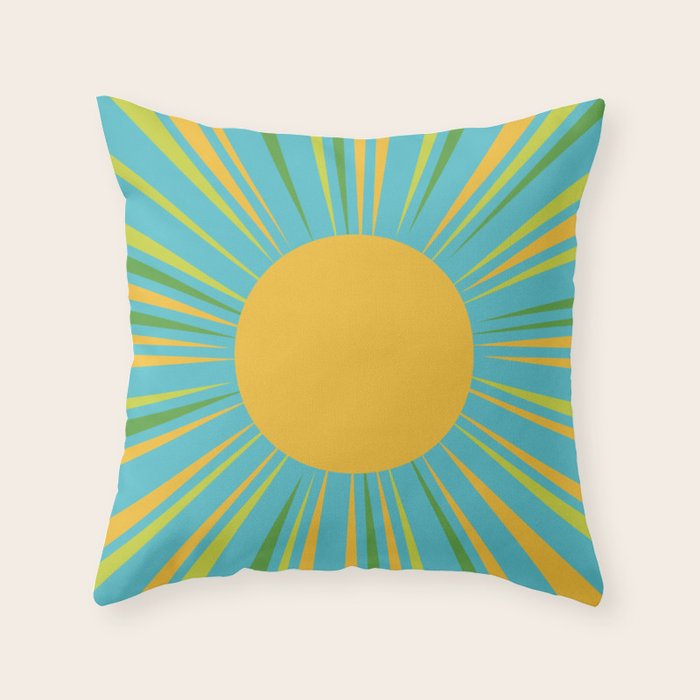 Summer Sun Throw Pillow Gallery Image 1