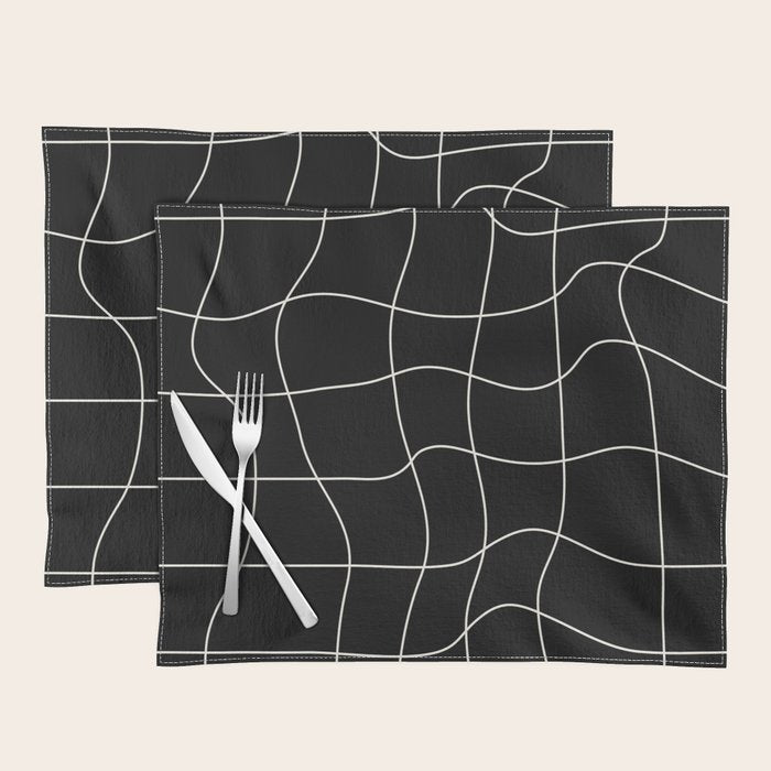 Warp Grid: Midnight Black Edition Placemat Gallery Image 1