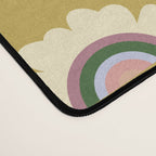 Retro Rainbow Flower - Gold Desk Mat Gallery Image 4
