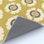 Retro Rainbow Flower - Gold Rug Gallery Image 4