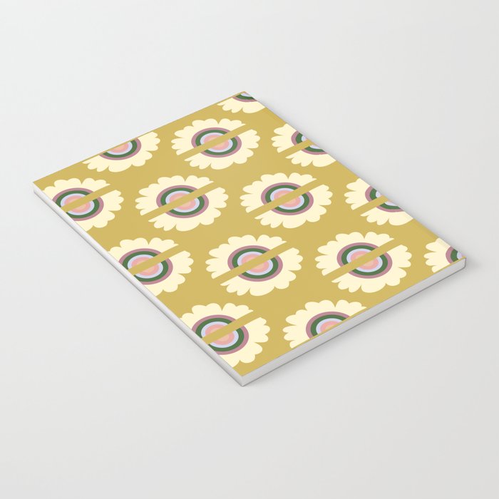 Retro Rainbow Flower - Gold Notebook Gallery Image 3